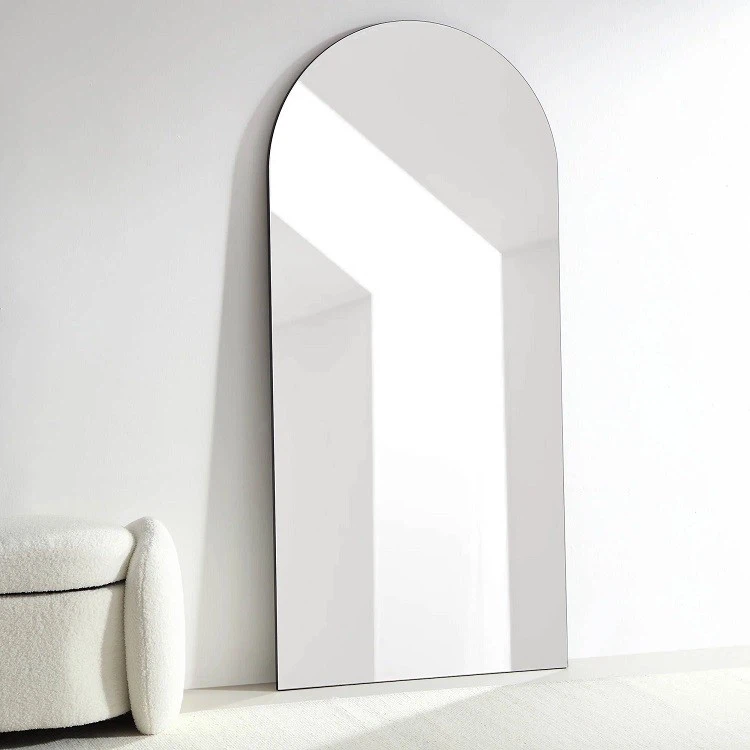 Frameless Arched Full Length Mirror
