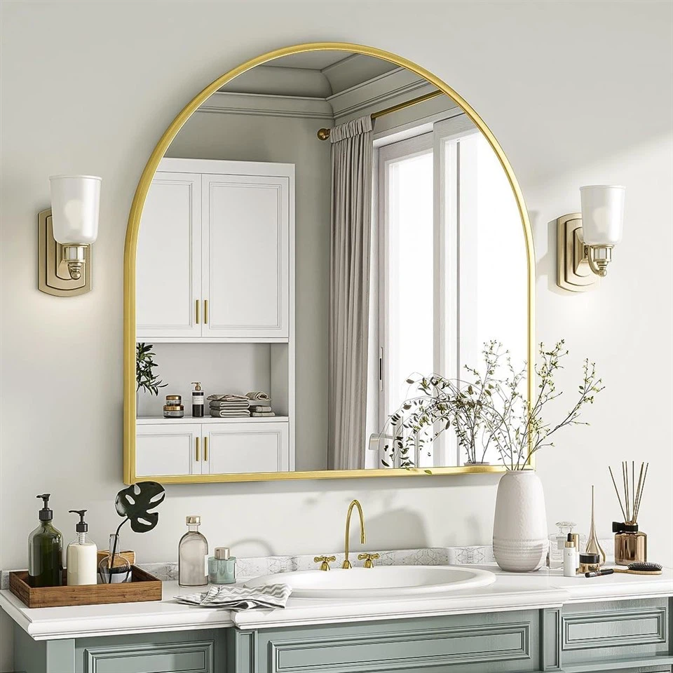 Gold Arched Wall Mirror high quality