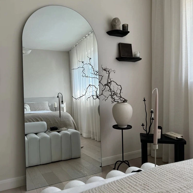frameless arched full length mirror-frameless frameless arched full length mirror-frameless